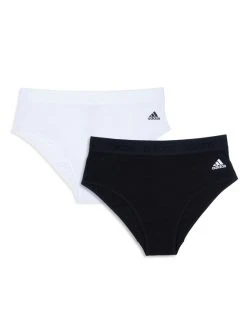 ADIDAS Cotton Logo Slip Im Bikini Cut, 2er-Pack