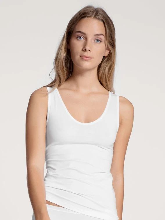 Calida Natural Comfort Tank-Top, V-Neck