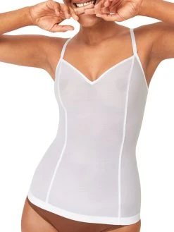 ITEM M6 All Mesh Spaghetti-Top Mit Shaping-Effekt