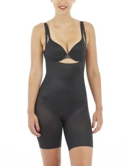 Spanx Thinstincts 2.0 Open-Bust Mid-Thigh Bodysuit